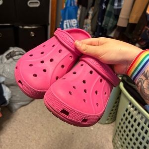 Pink Crocs